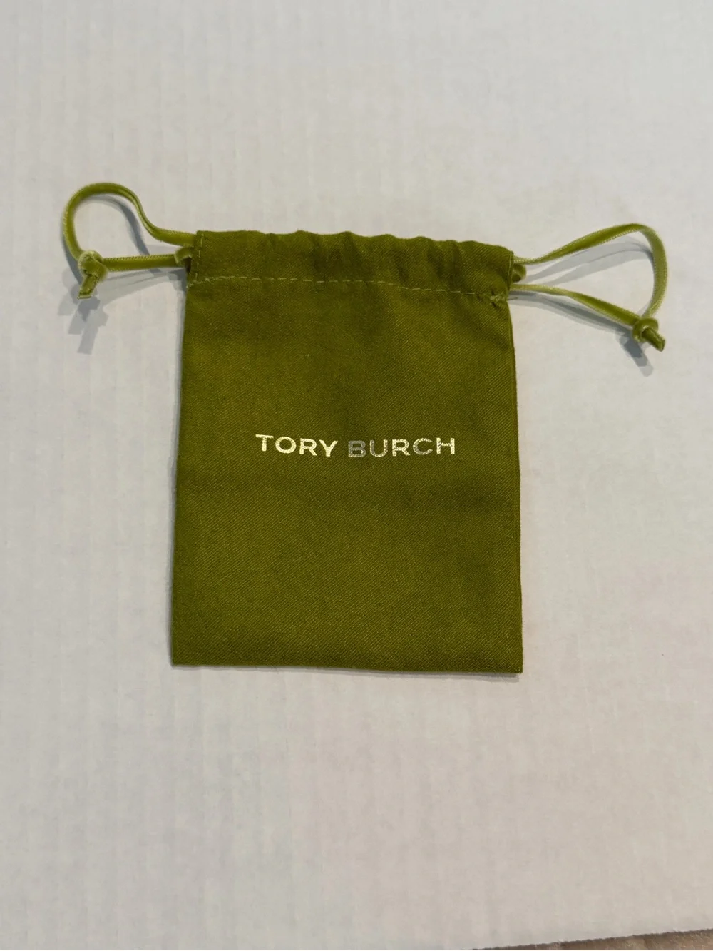 Tory Burch Green Jewlery Drawstring Protective Dust Bag 3.5x4.5